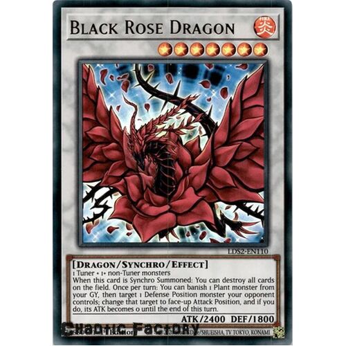 LDS2-EN110 Black Rose Dragon Ultra Rare 1st Edition NM