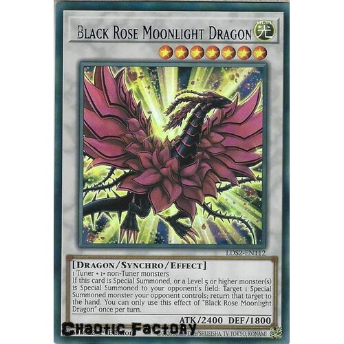 LDS2-EN112 Black Rose Moonlight Dragon Blue Ultra Rare 1st Edition NM