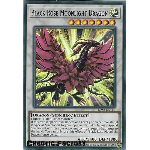 LDS2-EN112 Black Rose Moonlight Dragon Purple Ultra Rare 1st Edition NM