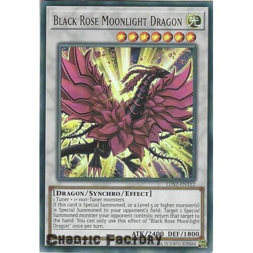 LDS2-EN112 Black Rose Moonlight Dragon Ultra Rare 1st Edition NM