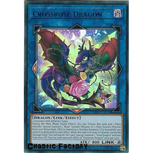 LDS2-EN114 Crossrose Dragon Blue Ultra Rare 1st Edition NM