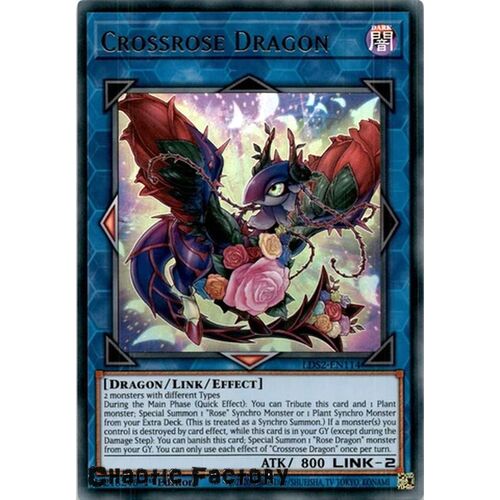 LDS2-EN114 Crossrose Dragon Ultra Rare 1st Edition NM
