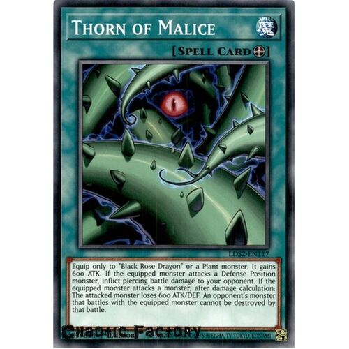 LDS2-EN117 Thorn of Malice Common 1st Edition NM