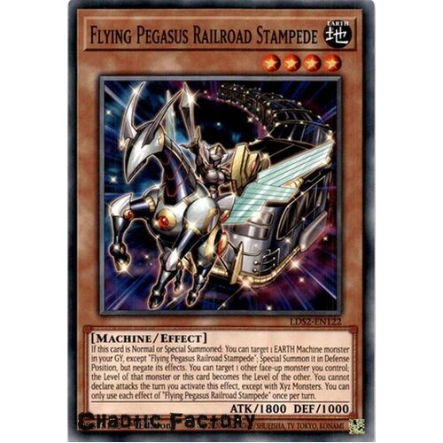LDS2-EN122 Flying Pegasus Railroad Stampede Common 1st Edition NM