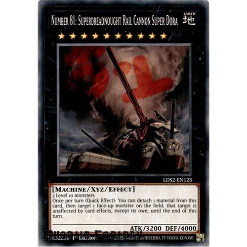 LDS2-EN123 Number 81: Superdreadnought Rail Cannon Super Dora Common 1st Edition NM