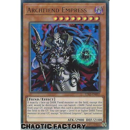 LDS3-EN007 Archfiend Empress Ultra Rare 1st Edition NM