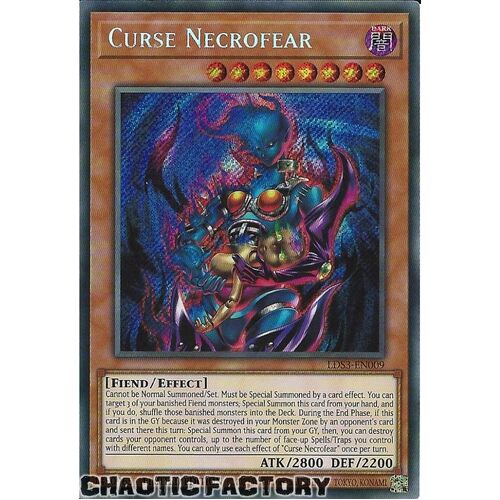 LDS3-EN009 Curse Necrofear Secret Rare 1st Edition NM