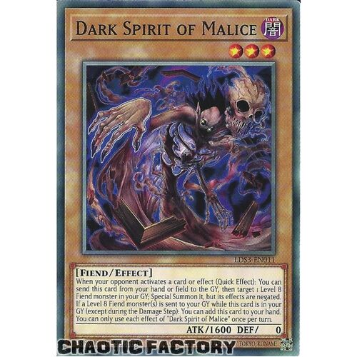 LDS3-EN011 Dark Spirit of Malice Common 1st Edition NM