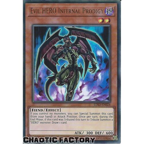 LDS3-EN024 Evil HERO Infernal Prodigy Ultra Rare 1st Edition NM
