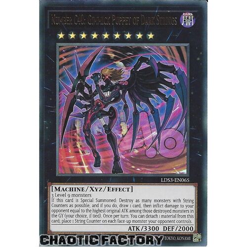 LDS3-EN065 Number C40: Gimmick Puppet of Dark Strings Ultra Rare 1st Edition NM