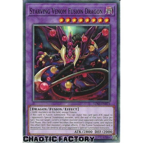 LDS3-EN073 Starving Venom Fusion Dragon Common 1st Edition NM