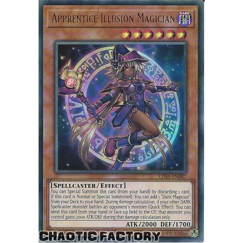 LDS3-EN087 Apprentice Illusion Magician Ultra Rare 1st Edition NM