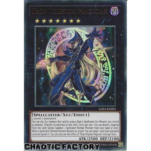 LDS3-EN091 Ebon Illusion Magician Ultra Rare 1st Edition NM