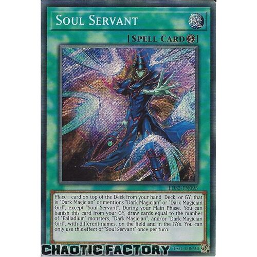 LDS3-EN095 Soul Servant Secret Rare 1st Edition NM FACTORY SEALED