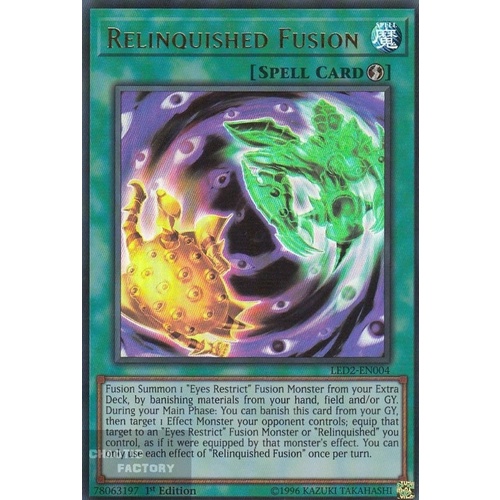 LED2-EN004 Relinquished Fusion Ultra rare 1st Edition NM
