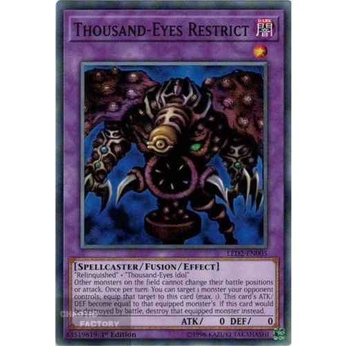 LED2-EN005 Thousand-Eyes Restrict Common 1st Edition NM