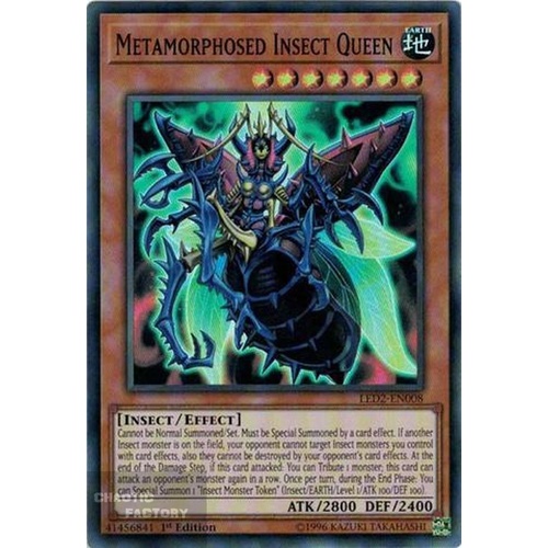 LED2-EN008 Metamorphosed Insect Queen Super rare 1st Edition NM