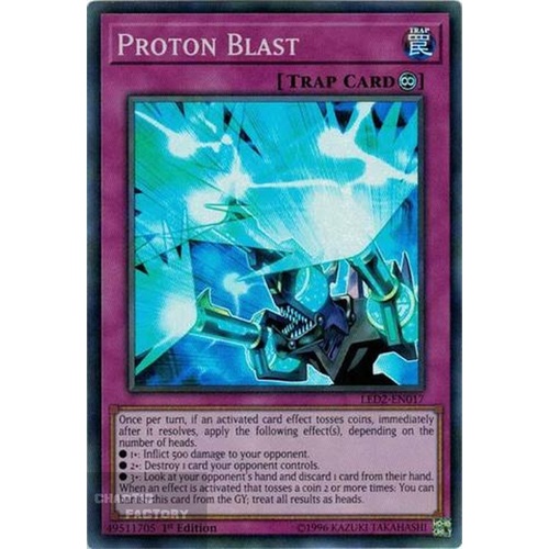 LED2-EN017 Proton Blast Super rare 1st Edition NM