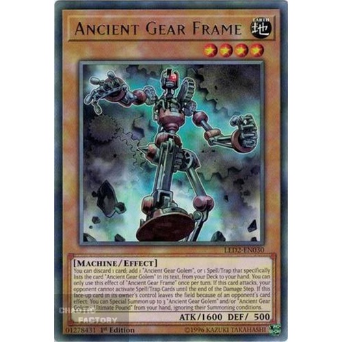 LED2-EN030 Ancient Gear Frame Rare 1st Edition NM