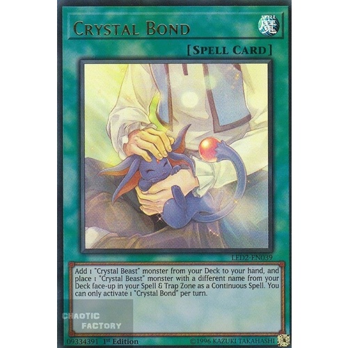 LED2-EN039 Crystal Bond Ultra rare 1st Edition NM