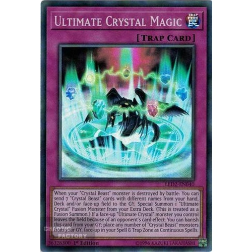 LED2-EN040 Ultimate Crystal Magic Super rare 1st Edition NM