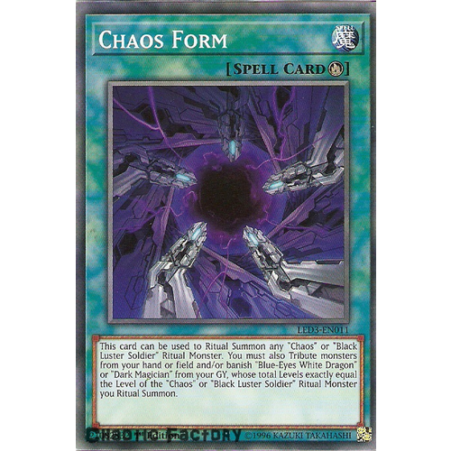 Yugioh LED3-EN011 Chaos Form Common 1st Edition NM