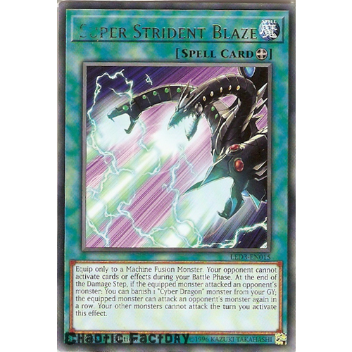 Yugioh LED3-EN015 Super Strident Blaze Rare 1st Edition NM