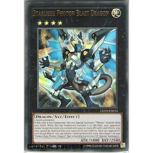 LED3-EN034 Starliege Photon Blast Dragon Ultra Rare 1st Edition NM