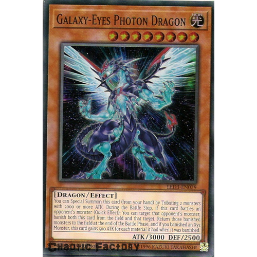 LED3-EN039 Galaxy-Eyes Photon Dragon Super Rare 1st Edition NM