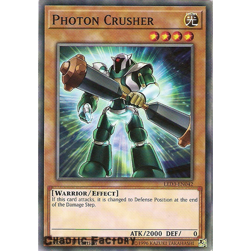 Yugioh LED3-EN042 Photon Crusher Common 1st Edition NM