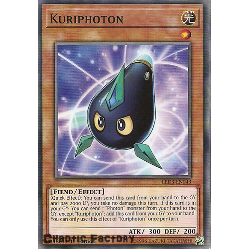 Yugioh LED3-EN043 Kuriphoton Common 1st Edition NM