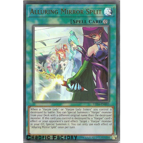 Yugioh LED4-EN003 Alluring Mirror Split Ultra Rare 1st Edition NM