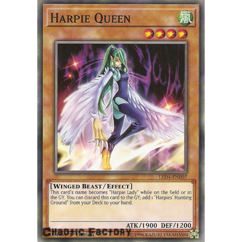 Yugioh LED4-EN007 Harpie Queen Common 1st Edition NM