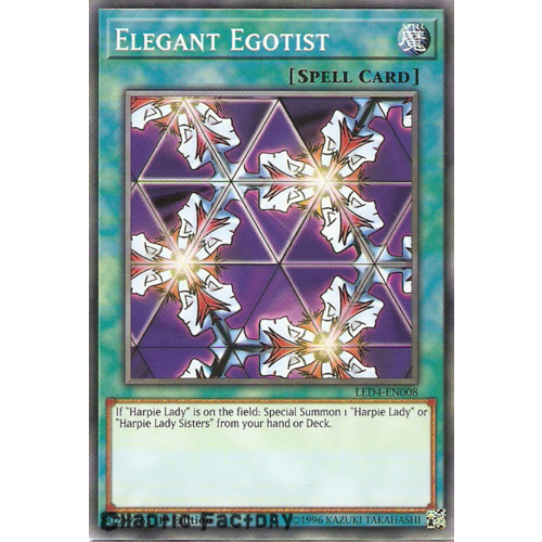 Yugioh LED4-EN008 Elegant Egotist Common 1st Edition NM