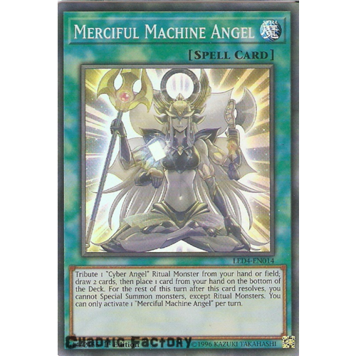 Yugioh LED4-EN014 Merciful Machine Angel Super Rare 1st Edition NM