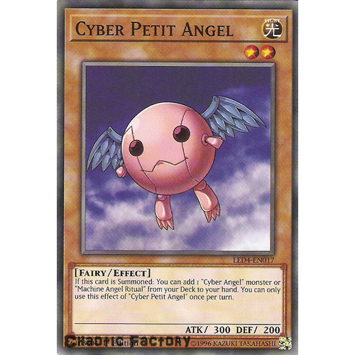 Yugioh LED4-EN017 Cyber Petit Angel Common 1st Edition NM