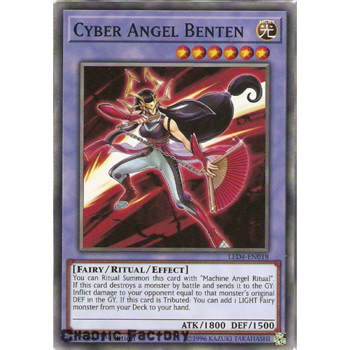 Yugioh LED4-EN018 Cyber Angel Benten Common 1st Edition NM
