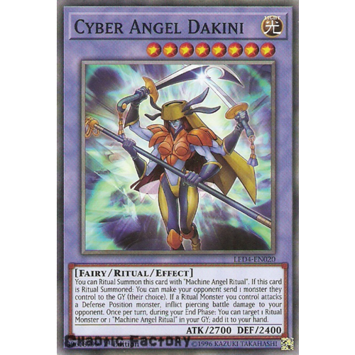 Yugioh LED4-EN020 Cyber Angel Dakini Common 1st Edition NM