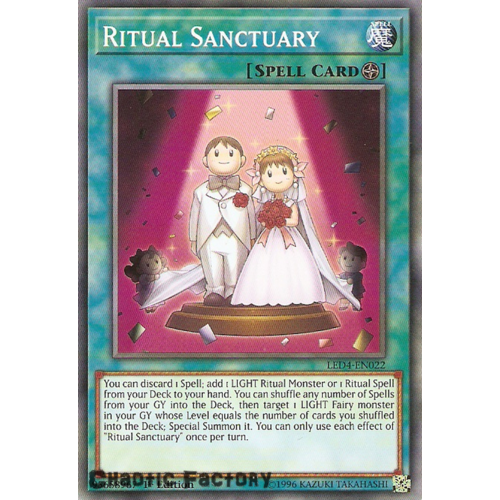 Yugioh LED4-EN022 Ritual Sanctuary Common 1st Edition NM