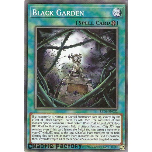 Yugioh LED4-EN032 Black Garden Common 1st Edition NM