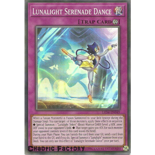 Yugioh LED4-EN049 Lunalight Serenade Dance Super Rare 1st Edition NM