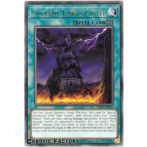 Yugioh LED5-EN015 Supreme King's Castle Rare 1st edition NM