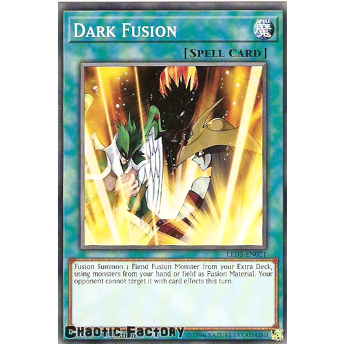 Yugioh LED5-EN021 Dark Fusion Common 1st edition NM