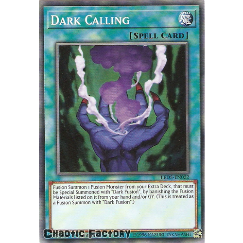 Yugioh LED5-EN022 Dark Calling Common 1st edition NM
