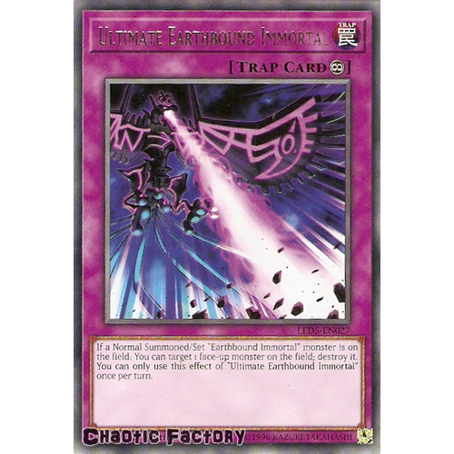 Yugioh LED5-EN027 Ultimate Earthbound Immortal Rare 1st edition NM