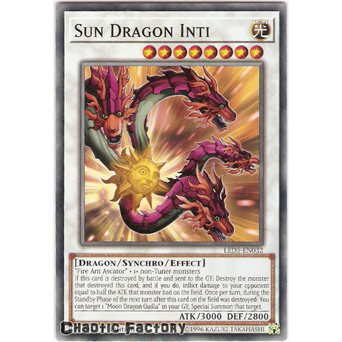 Yugioh LED5-EN032 Sun Dragon Inti Common 1st edition NM