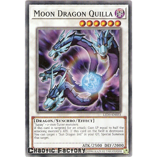 Yugioh LED5-EN033 Moon Dragon Quilla Common 1st edition NM