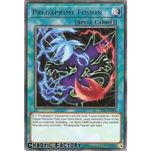Yugioh LED5-EN048 Predaprime Fusion Rare 1st edition NM