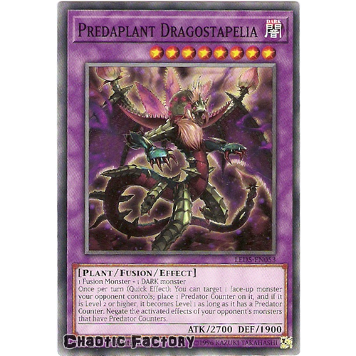 Yugioh LED5-EN053 Predaplant Dragostapelia Common 1st edition NM