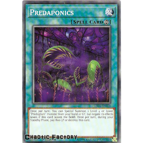 Yugioh LED5-EN054 Predaponics Common 1st edition NM
